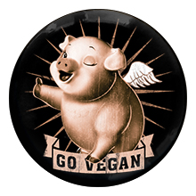 Go Vegan – Badge