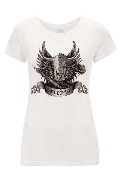 Taureau “Anti-Corrida” t-shirt femme en coton bio