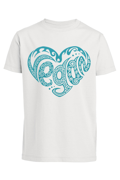 “Coeur Vegan” T-shirt enfant en coton bio