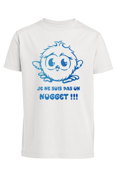 Poussin “Je ne suis pas un nugget” T-shirt enfant en coton bio