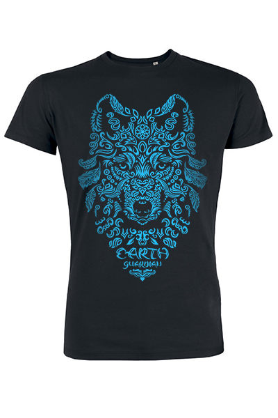 Loup “Earth Guardian” T-shirt homme en coton bio