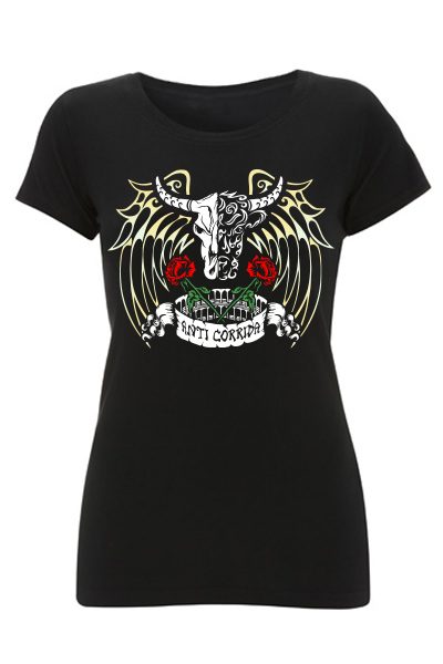 Taureau “Anti-Corrida” t-shirt femme en coton bio
