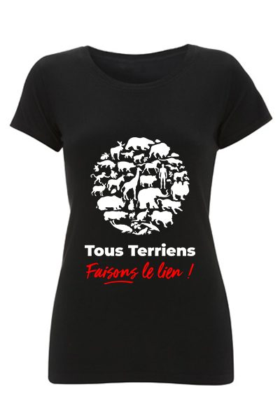 T-shirt Femme “Tous terriens”